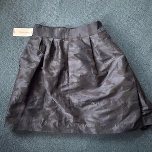 Banana Republic Black Circle Skirt with Subtle Pattern